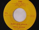 TOMMY DUNCAN: Daddy Loves Mommyo / Crazy Mixed Up Kid 45 rare Rockabilly