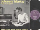Johanna Martzy:Franck/Ravel Vln Sonatas:Coup d'Archet Coup 001:NM+