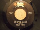 FOUR TEENS 7 RARE  spark plug on CHALLENGE  45 ROCKABILLY  EX MINUS plays nice 