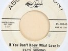 Fats Domino - If You Don't Know What Love Is   Mod/R&B 45 on ABC-Paramount