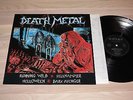 DEATH METAL SAMPLER LP - HELLHAMMER RUNNING WILD DARK AVENGER in VG/NM - RAR
