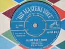 JOHNNY KIDD/THE PIRATES. PLEASE DON'T TOUCH. HMV POP 615 (HARD TO FIND ITEM).