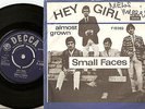 SMALL FACES HEY GIRL & ALMOST GROWN DANISH PS+45 1966 MOD FREAKBEAT BLUE SLEEVE