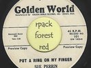 SUE PERRIN - Put A Ring On My Finger - GOLDEN WORLD -  Detroit Soul  7