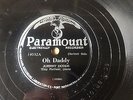 JOHNNY DODDS & TINY PARHAM 'OH DADDY' PARAMOUNT 14032, E+ COPY