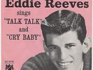 '61 Teen Buddy Holly Style EDDIE REEVES Talk, Talk/Cry Baby Nice PS M- HEAR BOTH