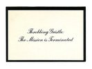THROBBING GRISTLE - The Mission Is Terminated - original rare postcard 1981