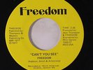 rare Modern Soul Funk 45 FREEDOM can't you see Listen