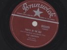 Crickets (Buddy Holly) . That'll Be the Day . Brunswick 78 rpm