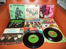 9x BEATLES Vinyl Single 60er Jahre Beat Medaillen Cover  Odeon