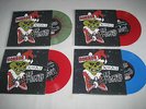 4x MISFITS Horror Xmas RED&BLUE&GREEN SPLATTER vinyl ep single 7