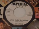 LEE MAYE  Will You Be Mine / Honey Honey  45  Imperial  PROMO 1961