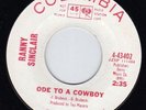 MOD Jazz 45 RANNY SINCLAIR Ode To A Cowboy '65 RARE RECORD on Imperial Promo M-