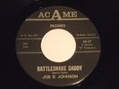 JOE D. JOHNSON rattlesnake daddy ACME 47 very RARE rockabilly NM glossy LISTEN