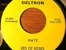 BED OF ROSES   'HATE' 1968 MICHIGAN MESMERIZING GARAGE PSYCH Private DELTRON 45
