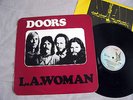 DOORS - L.A. Woman -1971 UK Vinyl LP 1ST PR +YELLOW Inner 'Butterfly' Labels EX-