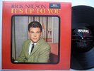 RICK NELSON It's Up To You original 1962 MONO LP Excellent vinyl cond. RICKY CC