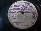Abbott & Costello 78 rpm promo record -Ride 'Em Cowboy Exploitation record 1942