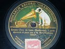 PIANO 78 rpm RECORD Gramophone MARK HAMBOURG Sonata CLARO DE LUNA Beethoven