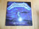 METALLICA RIDE THE LIGHTNING LP RECORD ALBUM (1984) MASTERDISK