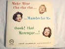 JOSE CURBELO -MAKE MINE CHA CHA CHA-MAMBO/MERENGUE-MONO-NM-DG