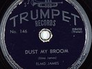 Hear Blues 78 rpm ELMO JAMES Dust My Broom TRUMPET 146