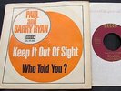 Paul & Barry Ryan Keep It Out Of Sight Decca weinrot ungespielt Sealed 45 Single