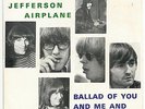 JEFFERSON AIRPLANE - BALLAD OF YOU AND ME+3 7/45 EP PORTUGAL PS 1967 PROMO VG+