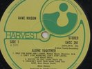 Dave Mason 'Alone Together' 1970 UK Harvest LP SHTC251