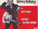 JOHNNY HALLYDAY - Hey Pony - DANEMARK (Vogue) - avec très belle pochette 