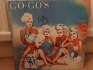 THE GO-GO'S - BEAUTY AND THE BEAT SIGNED X 5 PINK VINYL RECORD BELINDA CARLISLE