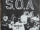 SOA- No Policy-2nd Press- Dischord Records (punk KBD Minor Threat Black Flag)