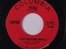 LISTEN: You Better Run / Everybody's Gonna Say 45 (rare stock, sm wol, disc clo
