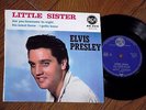 ELVIS PRESLEY Rare French France EP LITTLE SISTER 86.304 Petit trou Solid center