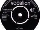 BUD HARPER - MR. SOUL / LET ME LOVE YOU, UK Vocalion V-P.9252