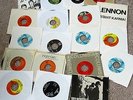 Box of Vinyl 45s-Beatles;Rolling Stones;Beach Boys;Cream;Electric Prunes;Plus