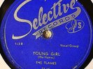 Flames Young Girl Please Tell Me Now 78 Doo Wop R&B Vocal Group Teen Shiny VG