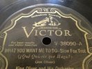 KING OLIVER 78rpm What You Want Me To Do / Too Late VICTOR 38090 Ex E-