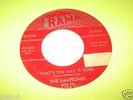 THE HARPTONES 45(RAMA 203)THREE WISHES//RARE 1956