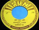JOHNNY CASH Cry Cry Cry 45 Orig 1st Press Sun w/Push Marks Rockabilly NM Beauty