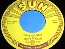 JOHNNY CASH Train Of Love 45 Original 1st Press Sun Rockabilly NM Beauty