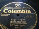IPANA TROUBADOURES SAM LANIN 78rpm Deep Night Some Sweet Day COLUMBIA 1747D M