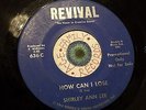 Rare Black Gospel 45 SHIRLEY ANN LEE   How Can I Lose / I Can't Give Up Revival