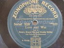 78rpm ERNEST PIKE & STANLEY KIRKBY love and war / the battle eve