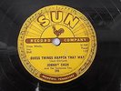 Johnny Cash  Sun Record 295  78 rpm  Guess Things Happen That Way