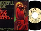 GRATEFUL DEAD Music Never Stopped 45 1975 GERMAN PROMO SHEET • UNIQUE PIC SLEEVE
