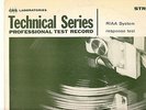 CBS LABS - RIAA system response test - Stereo test record LP
