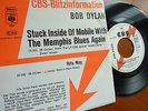 BOB DYLAN - MEMPHIS BLUES - RITA MAY - RARE PROMO SINGLE FROM 1976 Germany 7” 45