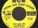 Martin Martin - Press Right Hear - MGM - 1967 killer psych 45 with Fuzz - promo