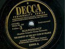 DJANGO REINHARDT - DJANGOLOGY -  DECCA 78 RPM